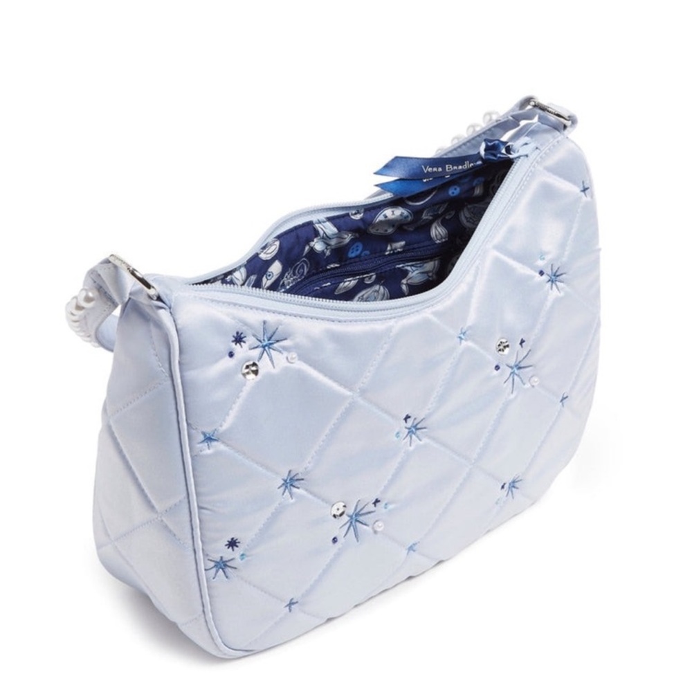 2 in 1 Cinderella X Vera Bradley Frannie Crossbody Bag Pearl Strap - Picture 4 of 13